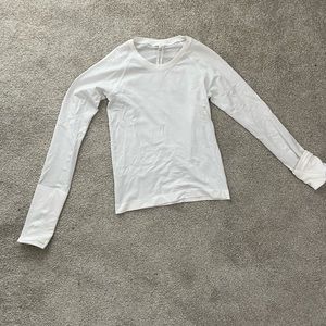 lululemon white long sleeve swiftly tech size 2